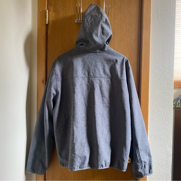 TOMMY HILFIGER • Gray Zip Midweight Softshell Jacket - XXL - Picture 13 of 16
